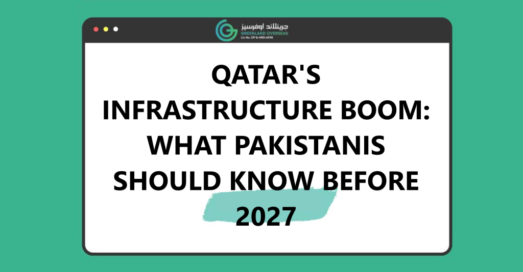 pakistani workers in qatar construction projects 2027, qatar job opportunities for pakistanis, qatar national vision 2030 infrastructure development