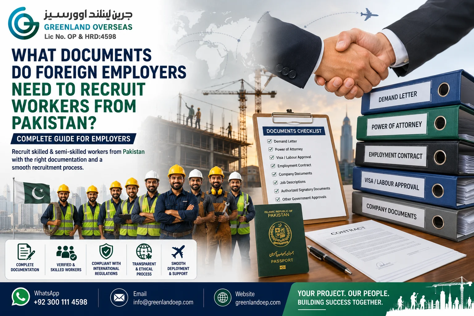 Documents required for foreign employers to recruit workers from Pakistan