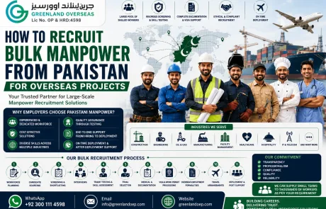How to recruit bulk manpower from Pakistan for overseas projects through professional recruitment and deployment