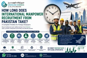 International manpower recruitment from Pakistan timeline for foreign employers