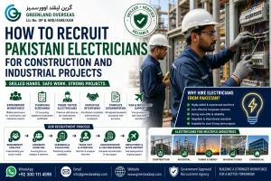 Recruit Pakistani electricians for construction and industrial projects